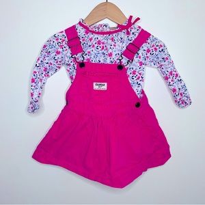 Oshkosh B’Gosh Overall dress and blouse